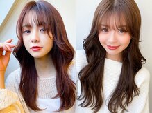 シュガー ヘアアンドネイル 仙台(SUGAR)の雰囲気（韓国×くびれヘアで可愛さUP♪[韓国/カラー/顔周りカット]）