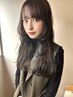 前髪/顔まわりカット＋髪質改善inカラー＋ケラチン3STEPトリートメント