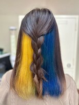 エターナルバイマティーナ(Eternal by MATINA)&nbsp;【黄色×青 ミックスツートンインナー】 池袋美容室