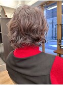 くせ毛風ショートヘア♪   パーマヘア/白髪ぼかし/白髪染め