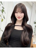 レイリー 原宿 表参道(Rayreee) 小顔顔周りレイヤー/似合わせ流し前髪/韓国巻き