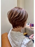 後頭部ふんわりショートボブ