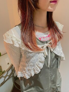 ユウヘアー 本山店(U Hair) インナーカラー♪/オレンジカラー