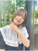 ボブ 20代30代40代ヘア 切りっぱなし 三ノ宮