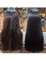 スット 渋谷(slut) 強いうねりくせ毛改善ストレート