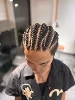 ヌーク 押上店(NooK)&nbsp;デザインコーンロウ　メンズ　特殊ヘア