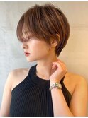ショートカット/暗めカラー/デザインカラー/福岡/天神/30代40代