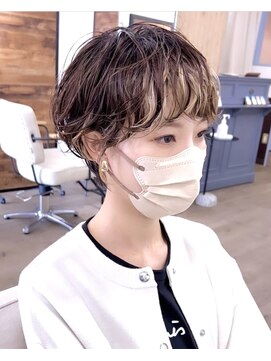 ルアン 上通り(ruen) 熊本ショート ショートカット インナーカラー  20代30代40代