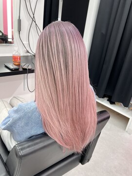 エゴ 池袋(EGO) 10代20代30代外国人風バレイヤージュ　ハイライトカラーピンク