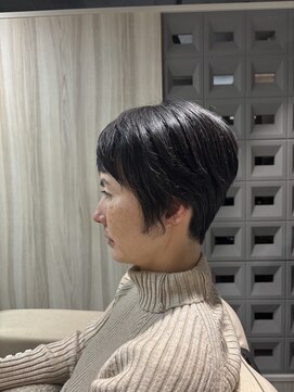 ダークブラウンショートカット