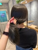 ラボヌールヘアー オリビエ 北千住店(La Bonheur hair Olivier)&nbsp;深めオリーブグレージュ＋レイヤーカット♪