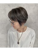 白髪ぼかしハイライト