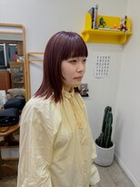 髪と自然&nbsp;カシスオレンジ×フェイスレイヤーミディ
