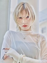 エムスラッシュ 横浜元町店(M.SLASH)&nbsp;ウルフボブ/ハイトーンカラー/フレンチカジュアル