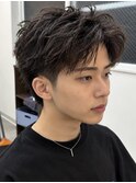 アクティブショート/アッシュブラウン/千葉駅/メンズパーマ/関