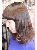 前髪ほんわりアッシュベージュ