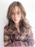 外国人風ロング_外ハネボブアッシュブラウンネオウルフ_66824