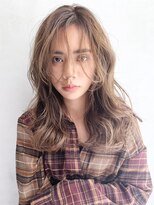 外国人風ロング_外ハネボブアッシュブラウンネオウルフ_66824