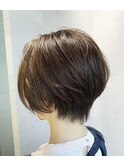 美シルエット前下がりショートボブ