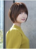 前髪あり大人ショートボブ20代30代40代【AIN.表参道】川原大地
