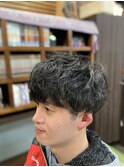 マッシュ×パーマ