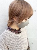 【松戸　ムラマツ】前髪ありショートボブピンクアッシュ