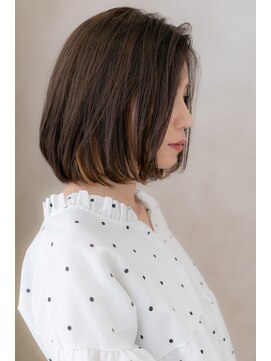 カバーヘアアンドスパ ブリス 浦和(COVER HAIR&SPA bliss) 外国人風イヤリングカラー小顔前下がりボブY浦和20代30代40代