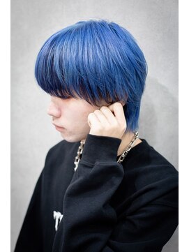 ジェイドゼロウィズアクロス(JADE -zero- with AKROS) 韓国マッシュウルフシースルーマッシュインナーカラーメンズ