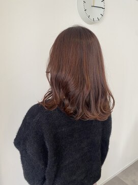 トープ(taupe) ミディアムスタイル（ピンクブラウン）