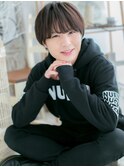 黒髪で好感度UP斜めバングマッシュヘアc5越谷20代30代40代
