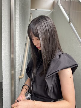 ローレンジウ(LOREN JU) 透明感髪質改善ベージュダブルカラーミルクティーグレージュ