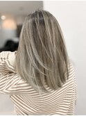 ナチュラルバレイヤージュ　セミロング