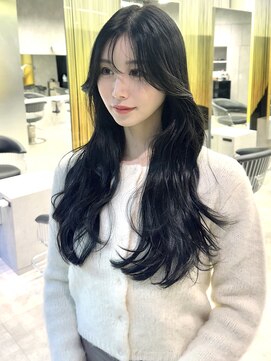 シティ(CITY) ブルーブラック 韓国ヘア 表参道 レイヤーカット