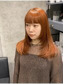 【yua/藤沢】オレンジカラー/オレンジブラウン/レイヤーカット