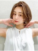 ★ボブルフネビージュ小顔ワンレン黒髪小顔カット