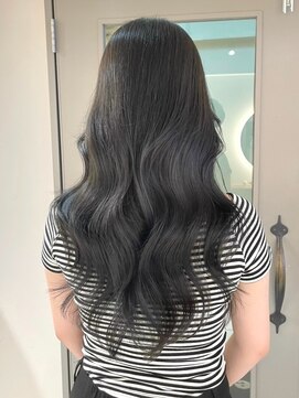 キャンバス バイ ネオリーブ 横浜西口(Canvas by neo.) 黒髪ロング韓国ヘアブルーカラーコリアンブラック【横浜】