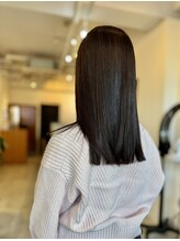 ミケイ(mikei) 切りっぱなしロング × 弱酸性プレミアムストレートDX