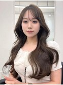韓国風レイヤーカット顔まわりくびれオルチャン堀江