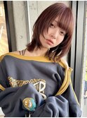 【諒】ボブウルフボブレイヤーボブ顔周りカットミディアムウルフ