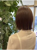 ナチュラルグレージュ×ボブ