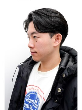 カーウォッシュバーバー(CARWASH BARBER) メンズカット刈り上げセンターパートサーフカール0102