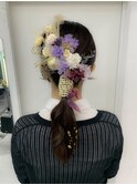 a185 成人式ヘアセット卒業式ヘアセット着付け振袖袴