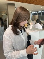 ローレンアオ(LOREN AO)&nbsp;着物ヘア/大人ガーリー/ダークアッシュ/似合わせカット/栄矢場