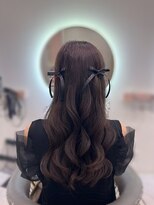 クラン 東心斎橋店(Clan)&nbsp;ねじりハーフツイン/心斎橋ヘアセット
