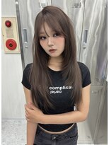 ペヴァ バイ シエンゴールド(PEVA by CIEN gold)&nbsp;ミルクティーカラー/ブリーチ/レイヤーカット#浜松駅#カラー