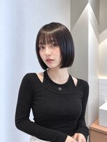 フォト 新宿三丁目(foto) 髪質改善縮毛矯正地毛風ストレート切りっぱなしボブ