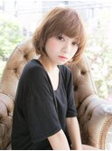 柔らかベージュでつくる☆ショートボブ