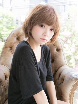 リリアン 表参道(relian) 柔らかベージュでつくる☆ショートボブ