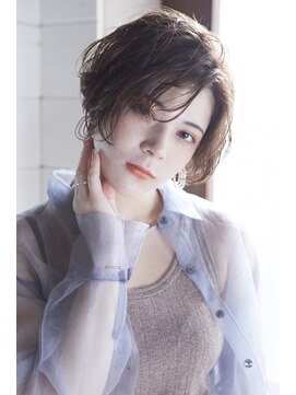 ラレイ(Lalei) 【ささきまさき】耳かけボブ+フォギーベージュ+毛先パーマ