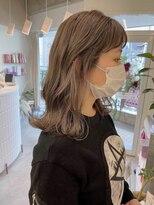 テオ(Theo)&nbsp;Theo /エメラルドアッシュ/ 巻き髪風パーマ/セミロングレイヤー